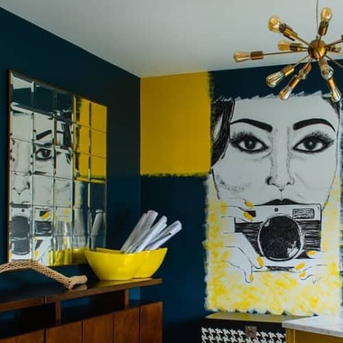 Mural | Murals by Nisha Tailor Interior Design. Item made of synthetic