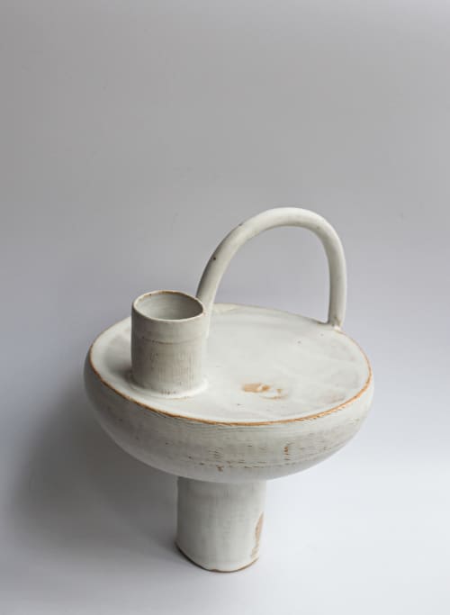 Mayan Bottle -1 | Jar in Vessels & Containers by KilnGod Ceramics. Item composed of stoneware