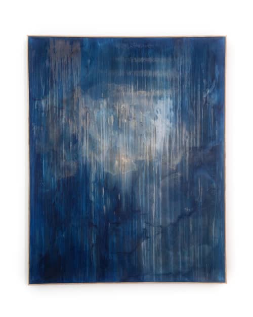 Blue Veil | Oil And Acrylic Painting in Paintings by El Løvaas | DEL MAR in Del Mar