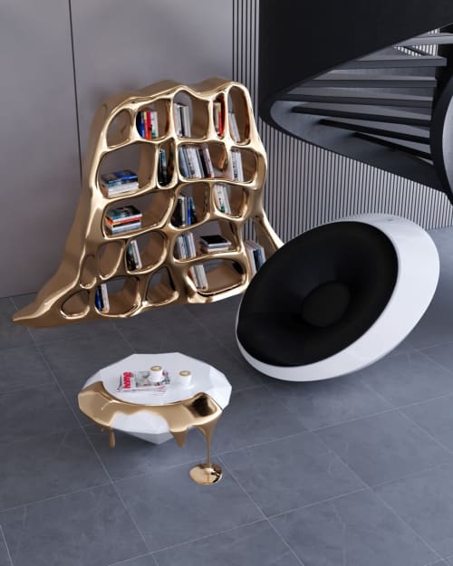 LAVA Shelf | Shelving in Storage by Mavimatt. Item made of brass
