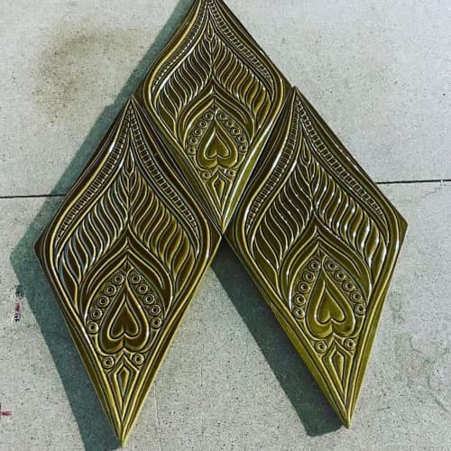 diamond reilef | Tiles by YP Art Ceramic. Item made of ceramic