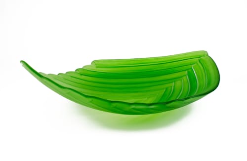 Leaf Bowl | Decorative Bowl in Decorative Objects by The Goodman Studio. Item composed of glass