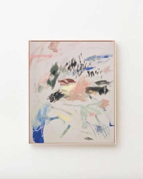 'the way you make me feel alive', 36" X 42" | Oil And Acrylic Painting in Paintings by maja dlugolecki | Los Angeles in Los Angeles. Item made of canvas