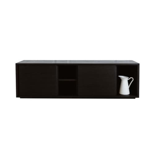 Echo Media Console | Storage by Lundy. Item composed of oak wood