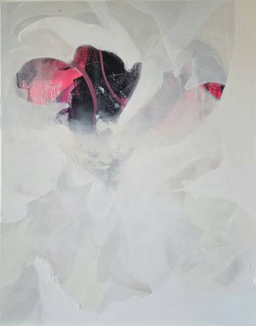 Imagine the Yes | Oil And Acrylic Painting in Paintings by Joanna Cutri. Item made of canvas works with minimalism & contemporary style