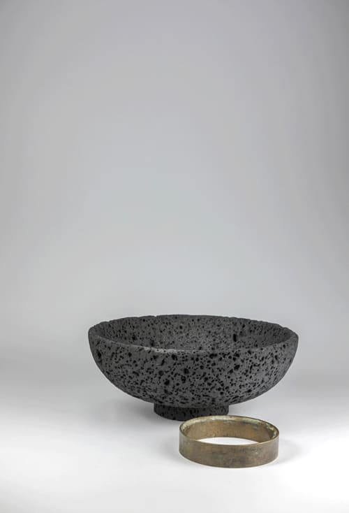 Primitivo 05 | Vessels & Containers by gumdesign. Item made of bronze with marble works with contemporary style