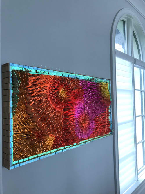 "Crane" 3D Wood Wall Art | Wall Sculpture in Wall Hangings by Gabriel Gaffney Smith. Item composed of wood