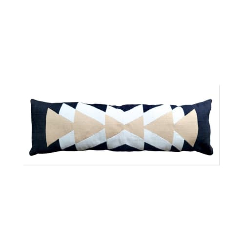 Passion Handwoven Extra Long Lumbar Pillow Cover | Cushion in Pillows by Mumo Toronto. Item composed of cotton in boho or country & farmhouse style