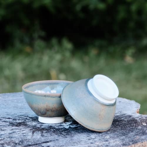 Stoneware Tea Cup/Dessert /Soup Bowl | Drinkware by Hiraeth Ceramics. Item made of stoneware works with contemporary & modern style
