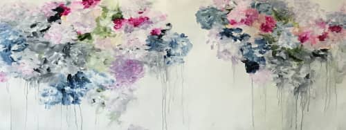 Jardin De Paris 🔴 if you love commissions are considered | Oil And Acrylic Painting in Paintings by Darlene Watson Abstract Artist. Item composed of canvas and synthetic