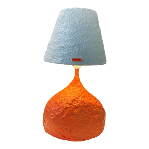 Papiermâché Table Lamp 'Solero' by Emmely Elgersma Wescover Lamps