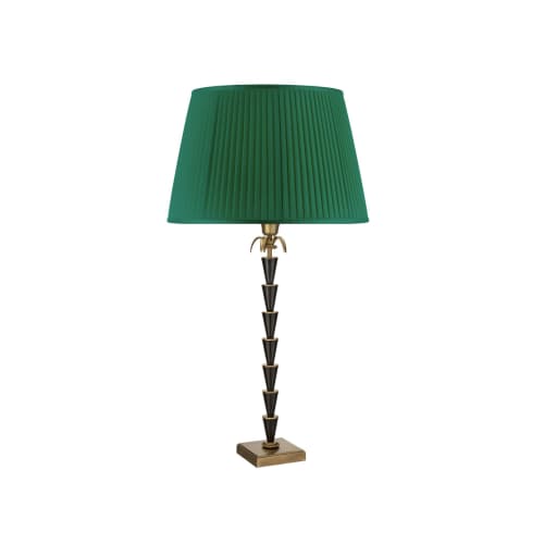 quercia 05 | Table Lamp in Lamps by Bronzetto. Item made of fabric with brass