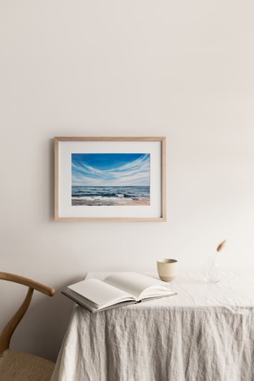 "Exhale" horizontal print | Prints by Coleman Senecal Art. Item made of canvas & paper