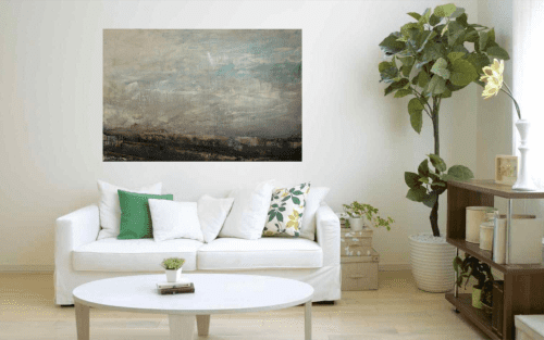 Storming | Mixed Media by Deb Chaney Contemporary Abstract Artist. Item composed of canvas
