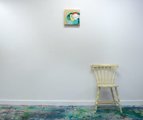 The Night Before the Morning After | Oil And Acrylic Painting in Paintings by Claire Desjardins. Item composed of wood