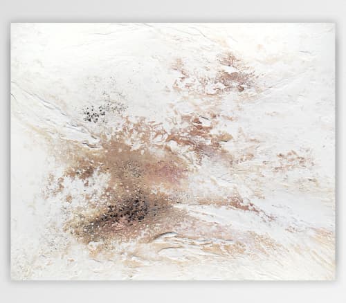 Journey Of Snow | Oil And Acrylic Painting in Paintings by Alyson Storms. Item composed of canvas and synthetic