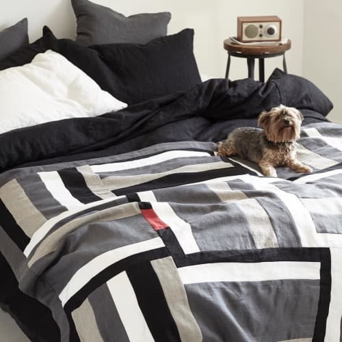 Linen Quilt by Rough Linen at Rough Linen, San Rafael Wescover Linens & Bedding