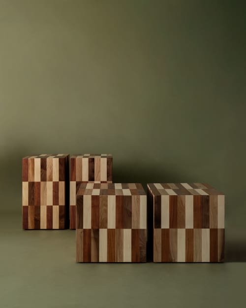 MORA Side Table by Daniel Couttolenc | Tables by Daniel Couttolenc. Item composed of oak wood in boho or contemporary style