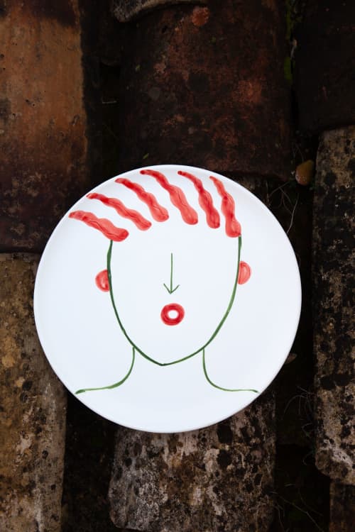 Totuccio plate only decor | Dinnerware by Patrizia Italiano. Item made of ceramic