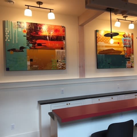 Glasses Boat "Raise a Glass" | Mixed Media by Mark Andrew Allen. Item made of synthetic