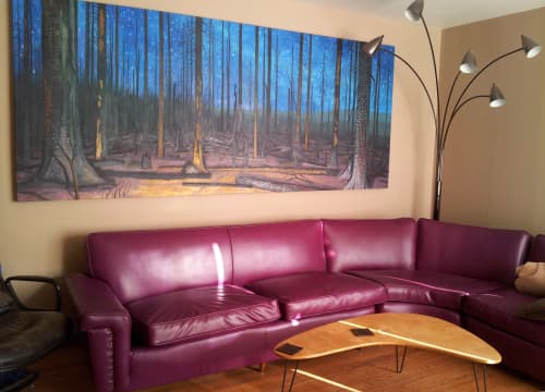 Burn (Cascade Creek Fire, Mt. Adams WA) | Oil And Acrylic Painting in Paintings by David Carmack Lewis. Item composed of canvas and synthetic