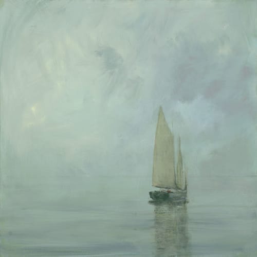 Anne Packard "Fog" | Oil And Acrylic Painting in Paintings by YJ Contemporary Fine Art. Item composed of canvas