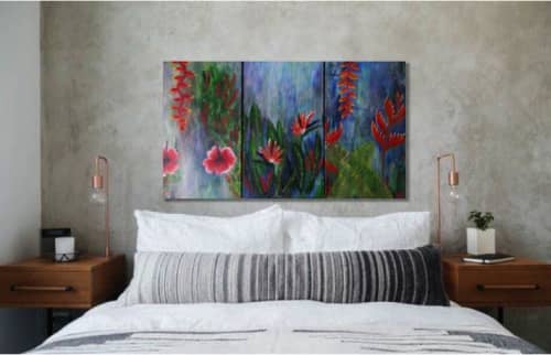 Enchanted garden | Oil And Acrylic Painting in Paintings by Elena Parau