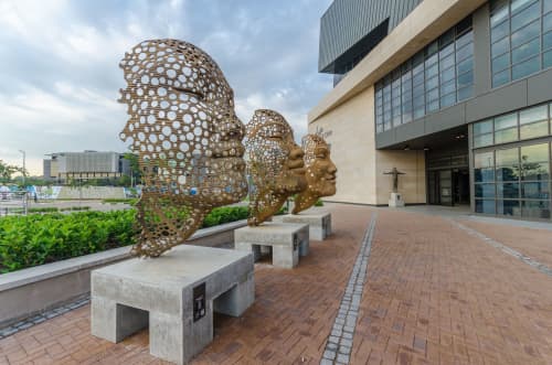 Stream of Consciousness | Public Sculptures by Anton Smit | Menlyn Maine Central Square in Pretoria. Item composed of metal