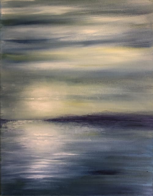 Contemplation | Oil And Acrylic Painting in Paintings by Maurice Dionne FINEART. Item made of canvas & synthetic