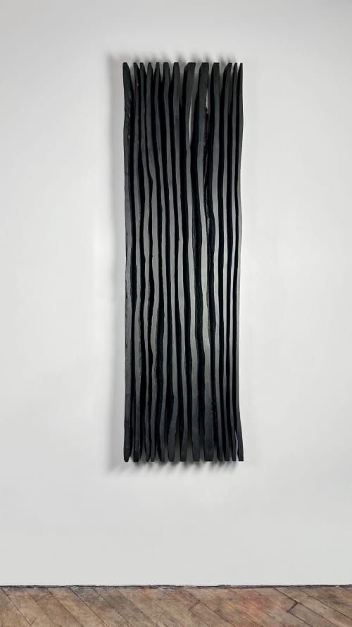 SHADOW — Noir Aurora I SHADOW Collection | Wall Sculpture in Wall Hangings by Sizmari. Item made of fiber