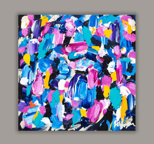 Color Bite III | Oil And Acrylic Painting in Paintings by Robin Jorgensen. Item composed of canvas