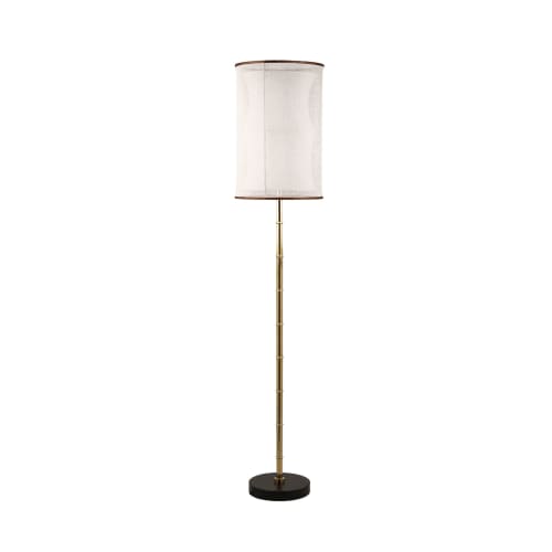 Bamboo 01 | Floor Lamp in Lamps by Bronzetto. Item made of bamboo with brass