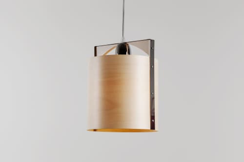 Sax 250 Lighting - Wood Veneer Lamp Manually Crafted Design | Pendants by Traum - Wood Lighting. Item made of wood