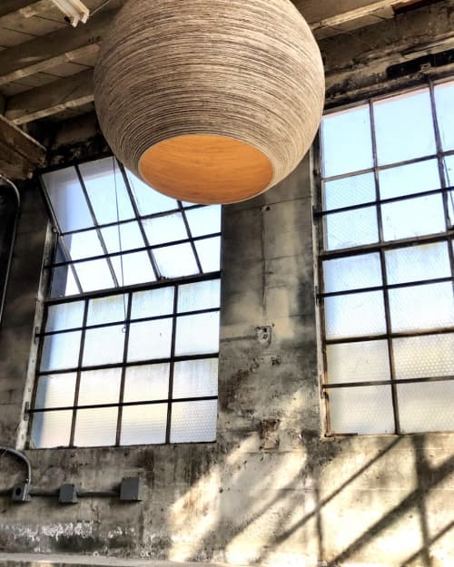 Scott Schiesel | Pendants by LightLitepdx. Item composed of wood