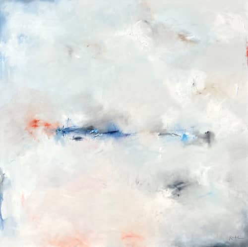 Edge of Dawn | Oil And Acrylic Painting in Paintings by Nicholas Kriefall. Item made of canvas works with minimalism & contemporary style