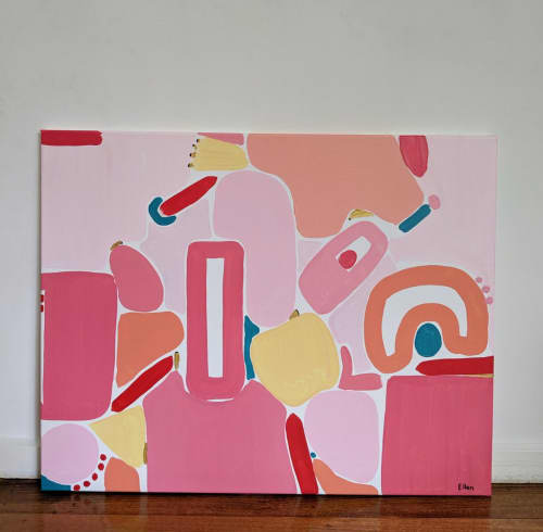 Pink Peace | Paintings by Ellen McKenna | Town Hall Gallery in Hawthorn