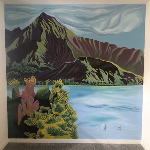 Island View | Murals by Bobby MaGee Lopez. Item composed of synthetic