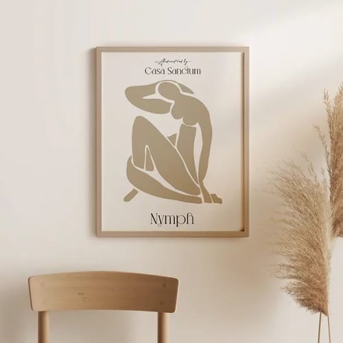 Nymph 1 | Prints by Casa Sanctum. Item composed of paper in minimalism or contemporary style