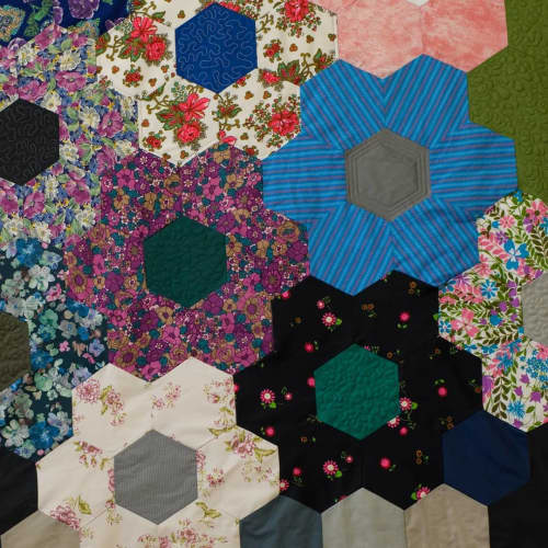 Flower Power Quilt | Linens & Bedding by DaWitt. Item made of cotton