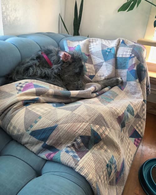 Geometric Quilt | Linens & Bedding by Luke Haynes. Item made of fabric