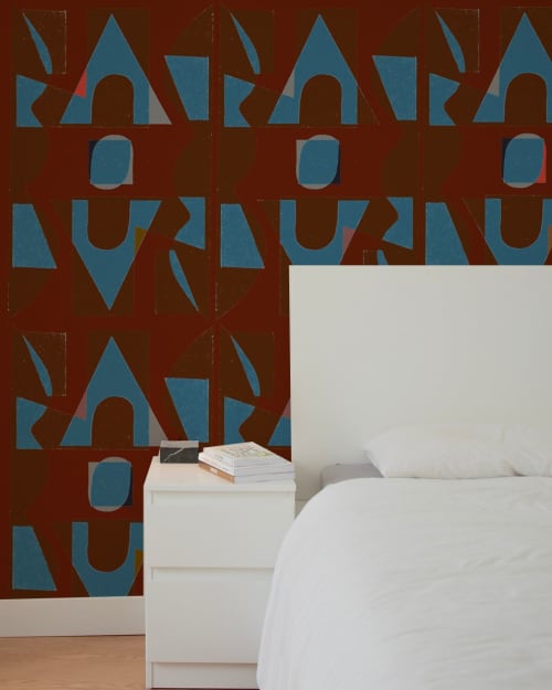 Custom Wallpaper Design | Wall Treatments by Alyson Fox. Item made of fabric & paper