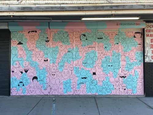 Cat Fe Hey | Murals by MR CORY ROBINSON | Cafe Hey in Tampa. Item composed of synthetic
