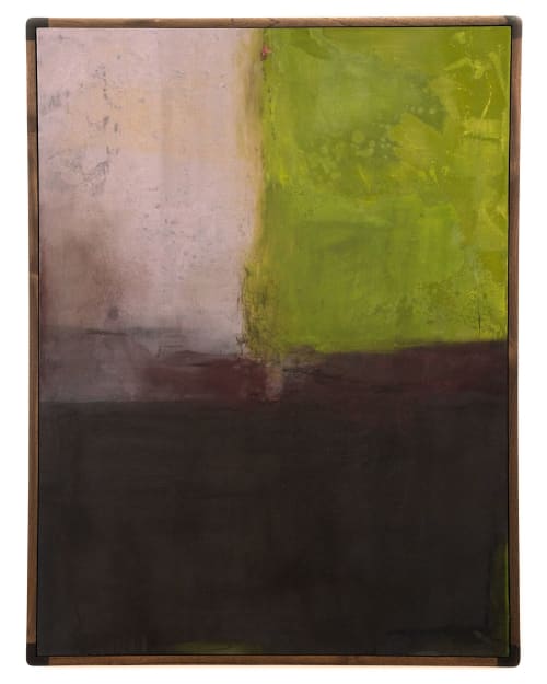 Ethereal Whispers | Mixed Media in Paintings by El Løvaas. Item made of canvas works with minimalism & japandi style