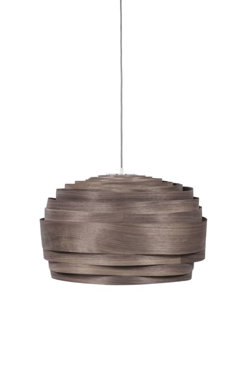 Light Cloud walnut | Pendants by Studio Vayehi. Item composed of wood compatible with minimalism and contemporary style