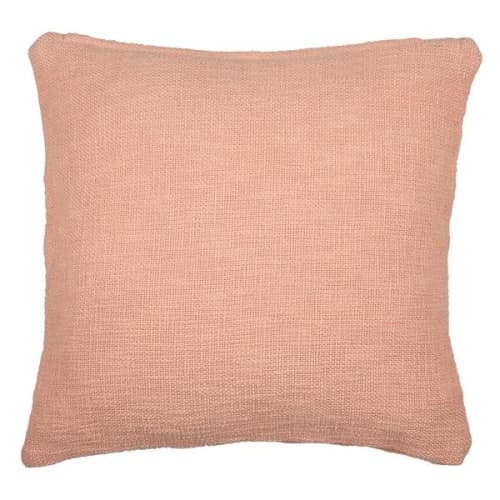 Maya Accent Cushion, Peach | Pillows by Casa Amarosa. Item made of cotton