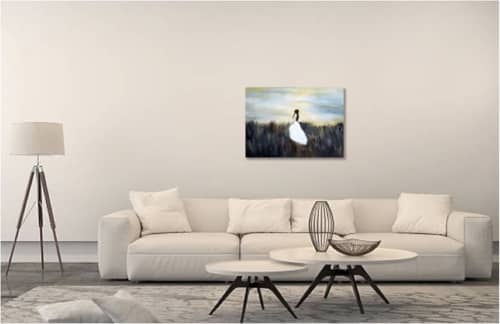 Sunset hopes | Oil And Acrylic Painting in Paintings by Elena Parau