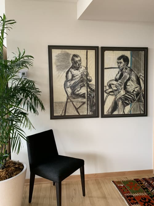 Two early drawings | Drawings by Owen Brown. Item made of paper