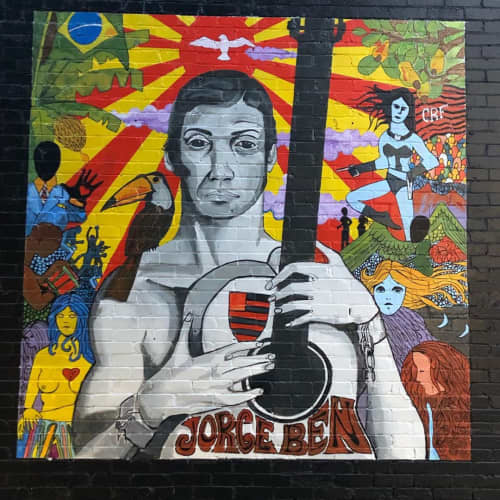 Jorge Ben | Street Murals by Josh Scheuerman | Randy's Records in Salt Lake City