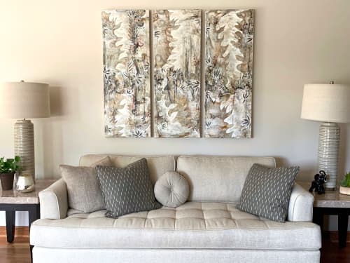 Prairie | Mixed Media by Roxane Hollosi Fine Arts. Item composed of canvas