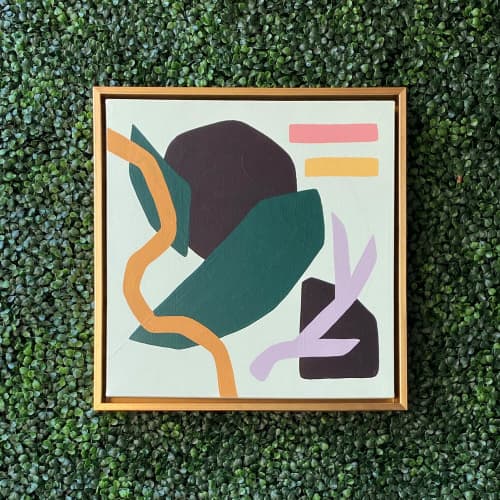 FEELS LIKE SPRING | Oil And Acrylic Painting in Paintings by Leslie Phelan Mural Art + Design. Item composed of canvas